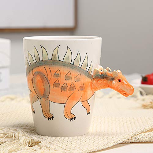 STmea 3D-Tier-Kaffeetasse, 3D-Cartoon-Miniatur-Tier-Kaffeetasse mit Griff für Tierliebhaber (Ankylosaurus) von STmea