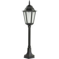 Garten Stehlampe Schwarz Aluminium Glas 85cm von SU-MA