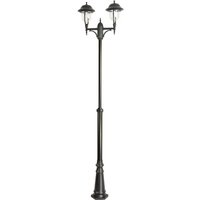 Kandelaber Schwarz 195-295 cm hoch Rustikal 2x E27 von SU-MA