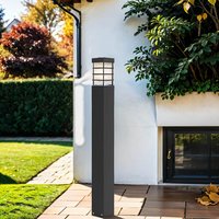 Moderne Gartenleuchte eckig 75 cm IP54 Schwarz Moderne Gartenleuchte eckig 75 cm IP54 Schwarz von SU-MA