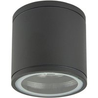 Runde Deckenlampe außen IP54 Ø9 cm Anthrazit GU10 Runde Deckenlampe außen IP54 Ø9 cm Anthrazit GU10 von SU-MA