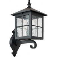 Rustikale Außenwandlampe BAARLE IP43 Schwarz von SU-MA