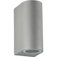Up Down Außenwandleuchte in Silber IP44 Aluminium Up Down Außenwandleuchte in Silber IP44 Aluminium von SU-MA