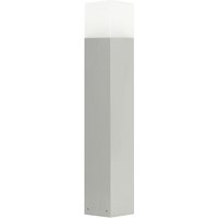Wegeleuchte in Silber 58cm blendarm IP44 eckig Wegeleuchte in Silber 58cm blendarm IP44 eckig von SU-MA