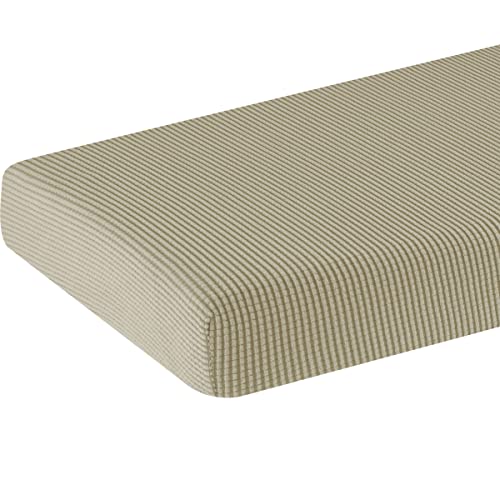 SU SUBRTEX Sofasitzkissenbezüge, Stretch, schützender Polyester-Stoff, Schonbezüge (2-Sitzer, Sand) von SU SUBRTEX