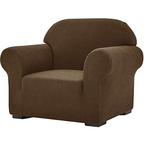 subrtex SU Verdickter Stretch-Sofabezug, 1 Stück, für Wohnzimmer, weicher Möbelschutz für Kinder/Hunde, waschbare Couch-Schonbezüge (Stuhl, Kaffee) von subrtex