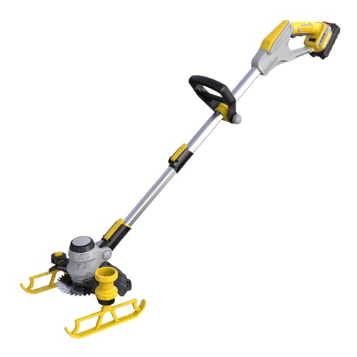 Akku Rasentrimmer mit Akku Akku Freischneider Elektro Rasentrimmer mit 2 Akku & Ladegerät, Multitool Rasentrimmer mit Messer von SUAIIOLK