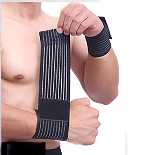 SUAVER Handgelenk Bandagen,2er handgelenk stützbandage Verstellbaren Handgelenkschoner Wristbands zur Unterstützung und Stabilisierung beim Sport und Fitness (Schwarz) von SUAVER