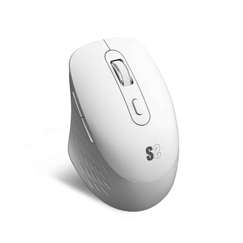 SUBBLIM Curve Ergo Dual Mouse Battery White von SUBBLIM