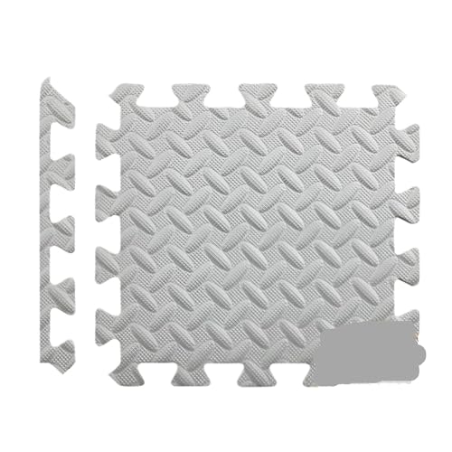 Puzzle Sportgeräte Matte 12 stücke Eva Schaum Matte Hause Teppich Gym Puzzle Übung Boden Matte for Zu Hause und Fitness(Grey) von SUBLXPoten