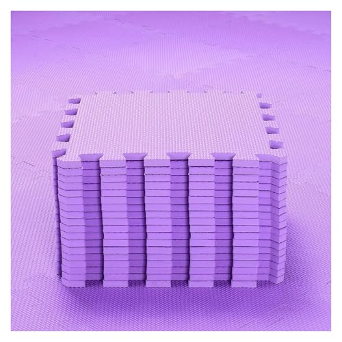 Puzzle Sportgeräte Matte 30 cm 16 stücke Puzzle Übung Matte Eva Boden Fliesen Gym Ausrüstung Matte Verriegelung Schaum Pad Kid Spielen Pad(Purple) von SUBLXPoten