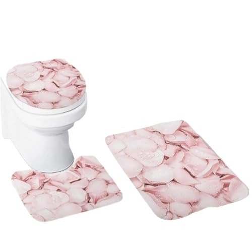 SUBLXPoten Badezimmerteppich Set Home Bathroom Floor Mats Bath Foot Mat Accessories Rug Toilet Bathtub Carpet(Type4) von SUBLXPoten