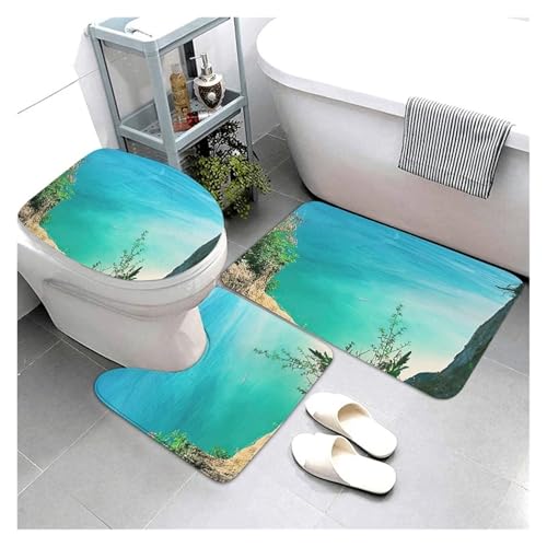 SUBLXPoten Badezimmerteppich Set Kitchen Bath Bathroom Rug Shower Decorative Entrance Door Bedroom Balcony Room(Color12) von SUBLXPoten