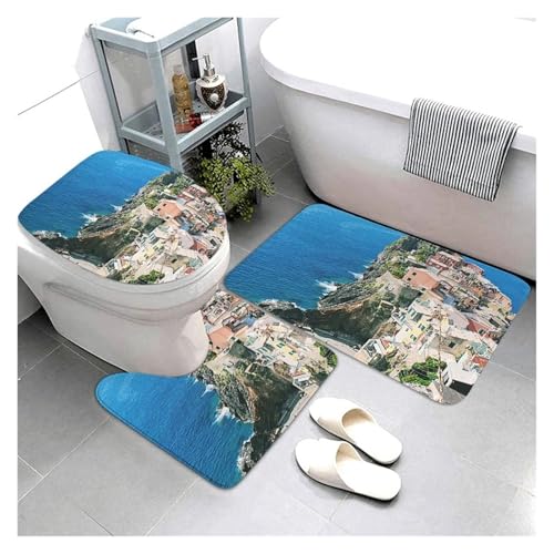 SUBLXPoten Badezimmerteppich Set Kitchen Bath Bathroom Rug Shower Decorative Entrance Door Bedroom Balcony Room(Color13) von SUBLXPoten