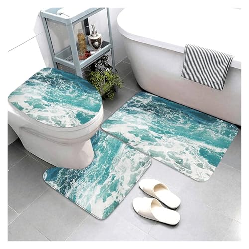 SUBLXPoten Badezimmerteppich Set Kitchen Bath Bathroom Rug Shower Decorative Entrance Door Bedroom Balcony Room(Color2) von SUBLXPoten