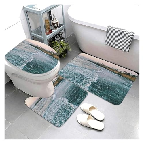 SUBLXPoten Badezimmerteppich Set Kitchen Bath Bathroom Rug Shower Decorative Entrance Door Bedroom Balcony Room(Color6) von SUBLXPoten