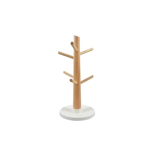 SUBLXPoten Becherhalter Baum 1pc Becherhalter Baum 6-Haken Kaffeetasse und Teetasse Organizer for Kaffeebar Zubehör(White) von SUBLXPoten
