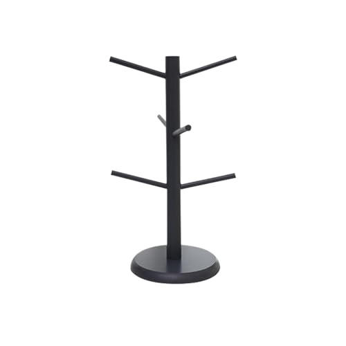 SUBLXPoten Becherhalter Baum Tassenbaum mit dickem Boden, platzsparender Getränkehalter 6 Haken, Ständer for Kaffeetassen auf der Arbeitsplatte(Color 4) von SUBLXPoten