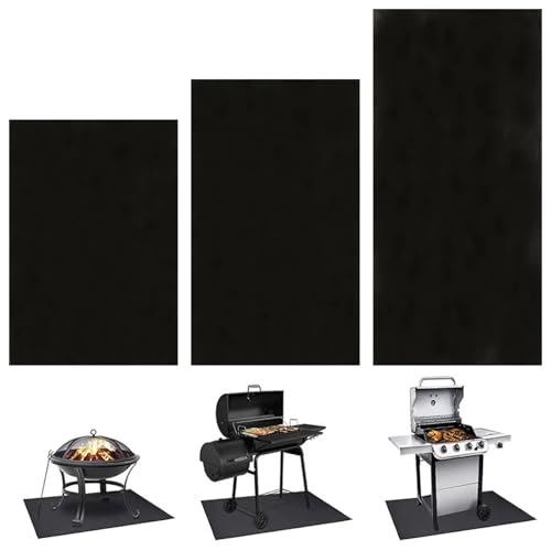 SUBLXPoten Feuerfeste Unterlage Grill 1 Pc Outdoor Feuerfeste Matte Feuerstelle Pad Deck Protector Hof Boden Wandern Grill(39x72inch) von SUBLXPoten