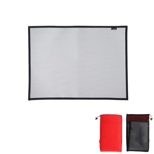 SUBLXPoten Feuerfeste Unterlage Grill Camping Feuerfeste Grillmatte Stoff Flammhemmende Wärmedämmung Pad Feuerstelle Glutmatte Decke for Outdoor Picknick Barbecue(600x530mm) von SUBLXPoten
