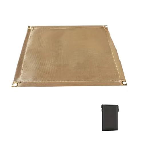 SUBLXPoten Feuerfeste Unterlage Grill Feuerfestes Tuch for Den Außenbereich, Hitzebeständiges Gewebe, Fiberglasmatte Mit Aufbewahrungstasche for Campinggrill, Picknick, Grill, Flammenschutz(30X30cm) von SUBLXPoten