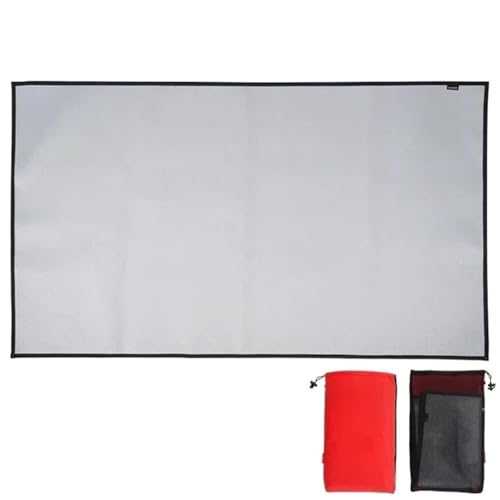 SUBLXPoten Feuerfeste Unterlage Grill Feuerfestes Tuch for Outdoor-Camping, Picknick, Grill, Isoliermatte, flammhemmende Hochtemperatur-Feuerdecke, Fiberglasmatte(Silicone-XL-105X60cm) von SUBLXPoten