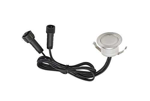 1er Treppen Bodeneinbauleuchten Aussen 0.6W Ø31mm IP67 Wasserdicht Einbaustrahler Terrasse Küche Garten LED Lampe (1er, RGB) von SUBOSI
