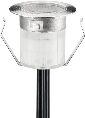 SUBOSI RGBWW 0.6W LED Terrassenbeleuchtung einbaustrahler rgb Bodeneinbauleuchten Ø31mm (4 in 1) Einbaustrahler LED DC12V Boden Licht IP67 Wasserdicht Bodenstrahler Außen Terrasse Garten von SUBOSI
