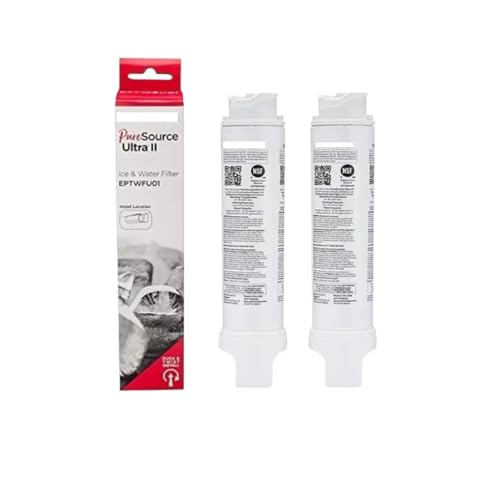 Kühlschrank-Wasserfilter EPTWFU01, Kompatibel Mit EWF02, Kompatibel Mit Frigidaire, PureSource Ultra II ULX220, NSF-zertifizierter Ersatz(2pcs) von SUBRAZRP