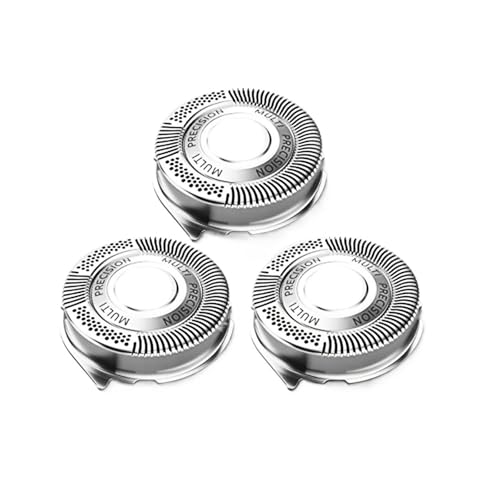 SUBRAZRP 3-teiliger Ersatz-Rasierkopf, Kompatibel Mit Philips Norelco, SH50/52 Series 5000 S5000 S5380 S5000 S5570 S5080 AT890 AT750 AT751 PT710 PT720 Rasierer-Ersatz(3pcs) von SUBRAZRP
