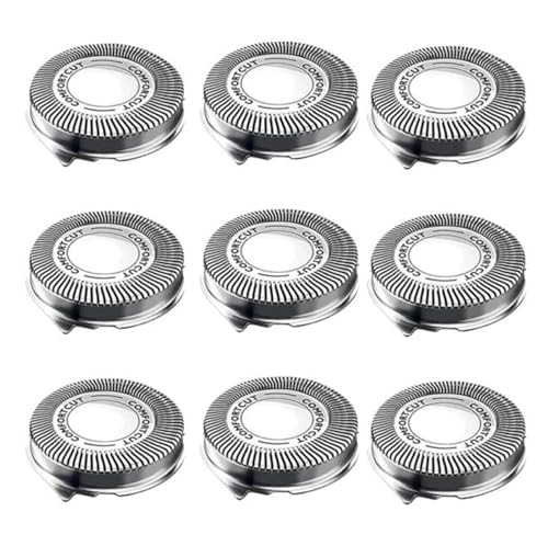 SUBRAZRP SH30-Ersatzköpfe, Kompatibel Mit Philips Norelco, Shaver Series 3000, 2000, 1000 Und S738, S1560; Comfortcut-Ersatzrasierklingen, Rasierersatz(9pcs) von SUBRAZRP