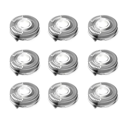 SUBRAZRP SH50-Ersatzköpfe, Kompatibel Mit Philips, Kompatibel Mit Norelco, Shavers Series 5000, HQ8-Ersatzköpfe, SH50/52-Klingen-Rasierer-Ersatz(9pcs) von SUBRAZRP