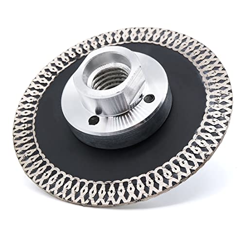 SUBRILLI 3 Zoll Diamantsägeblatt Turbo Segment Carving Trennscheibe mit Abnehmbarem 5/8-11 Gewinde für Stein Granit Fliesen von SUBRILLI