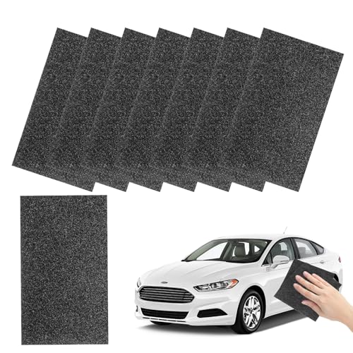 Nano Sparkle Tuch, 8 Stück Nano Kratzerentferner Tücher für Leichte Kratzer, Swirls, Autoreinigung und Oberflächenpolieren, für alle Fahrzeugtypen von SUBRINGE