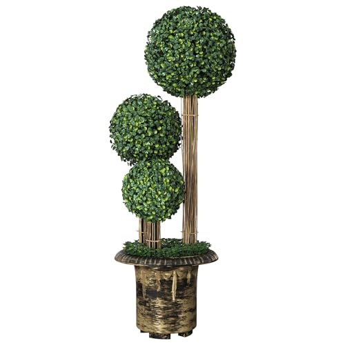 SUBTLETY 1 Stück Künstliche Pflanzen 90cm Hoch Kunstpflanzen Simulierte Orb Sträucher mit PE Blätter & PP Blumentopf, Plastik Immergrüne Zimmerpflanzen Farbecht Grünset für die Heimdekoration von SUBTLETY