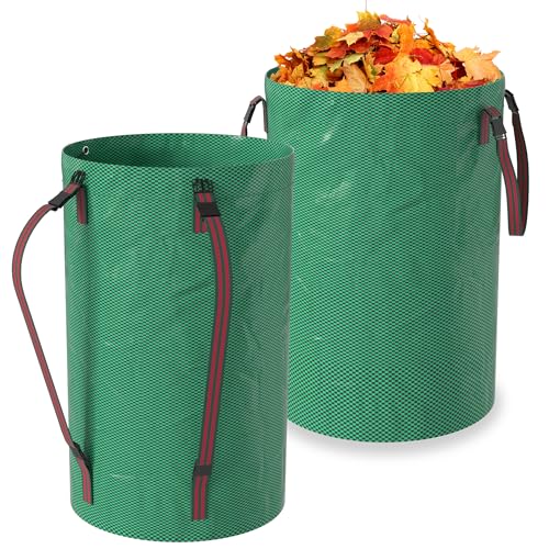 SUBTLETY 180 Liter Gartenabfallsäcke Set Laubsack aus 150g/㎡ Polypropylen-Gewebe Tragbare Gartensäcke mit Griffen wasserdichte Grünschnittsäcke für Gartenabfall, Pflanzen, Streugut, Heu (2 Stück) SUBTLETY 180 Liter Gartenabfallsäcke Set Laubsack aus 150g/㎡ Polypropylen-Gewebe Tragbare Gartensäcke mit Griffen wasserdichte Grünschnittsäcke für Gartenabfall, Pflanzen, Streugut, Heu (2 Stück) von SUBTLETY
