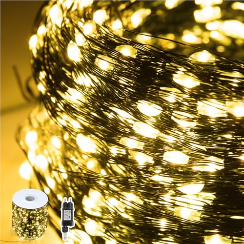 SUBTLETY 200m Kupferdraht Lichterkette 2000 LEDs Weihnachtsbeleuchtung mit 8 Leuchtmodi Wasserdichte IP44 Lichtstränge für Garten & Balkon Lichterketten für Weihnachten Ostern Halloween Hochzeit SUBTLETY 200m Kupferdraht Lichterkette 2000 LEDs Weihnachtsbeleuchtung mit 8 Leuchtmodi Wasserdichte IP44 Lichtstränge für Garten & Balkon Lichterketten für Weihnachten Ostern Halloween Hochzeit von SUBTLETY