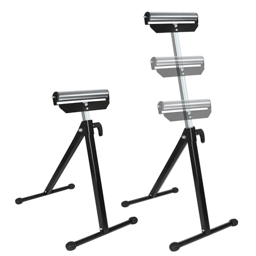 SUBTLETY 68-108cm Höhenverstellbar Rollenständer Set 2x Klappbare Rollenbock mit Antirutschfüßen Stützbock Unterstellbock Tragfähigkeit bis 60KG Werkbänke Rollbock für Holz- & Metallbearbeitung SUBTLETY 68-108cm Höhenverstellbar Rollenständer Set 2x Klappbare Rollenbock mit Antirutschfüßen Stützbock Unterstellbock Tragfähigkeit bis 60KG Werkbänke Rollbock für Holz- & Metallbearbeitung von SUBTLETY