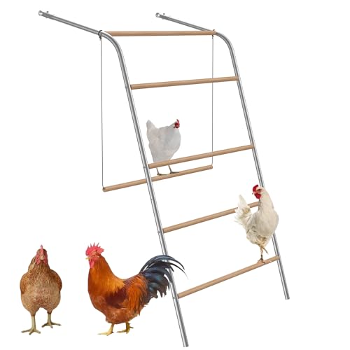 SUBTLETY Sitzstangen für Vogelkäfige 5 Ebenen Holz Sitzleiter Hühnerstange mit Hühnerschaukeln Spielplatz für Hühner Hühnerleiter Hühnerspielzeug Kompatibel mit Freilaufgehege & Hühnerstall (Type C) SUBTLETY Sitzstangen für Vogelkäfige 5 Ebenen Holz Sitzleiter Hühnerstange mit Hühnerschaukeln Spielplatz für Hühner Hühnerleiter Hühnerspielzeug Kompatibel mit Freilaufgehege & Hühnerstall (Type C) von SUBTLETY