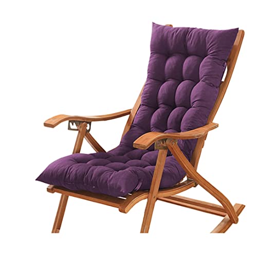 SUCADA Dickes Sonnenliegen-Kissen, Gartenbank-Sitzkissen, rutschfestes Liegestuhl-Kissen für drinnen/draußen/Bank/Garten/Terrasse/Schaukel (100 x 50 cm, lila) von SUCADA