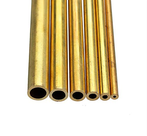 SUCAN 3 Stücke 2-6mm Außendurchmesser Durchmesser Massiv Hohl Messing Stange Rohr Metall Hohlrundrohr Stange Drehstange Lager Kit Sortiert Für DIY Handwerk Werkzeug Länge 100mm (3mm) von SUCAN