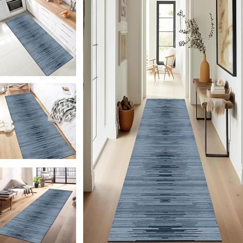 Läufer Flur Küche Waschbar rutschfest 40X100CM Teppichläufer Lang Küchenteppich Flurteppich Dunkelblau Küchenläufer Teppichmatten Korridor Wohnzimmer Schlafzimmer Meterware Schmutzfangmatte Fußmatte Läufer Flur Küche Waschbar rutschfest 40X100CM Teppichläufer Lang Küchenteppich Flurteppich Dunkelblau Küchenläufer Teppichmatten Korridor Wohnzimmer Schlafzimmer Meterware Schmutzfangmatte Fußmatte von SUCERU