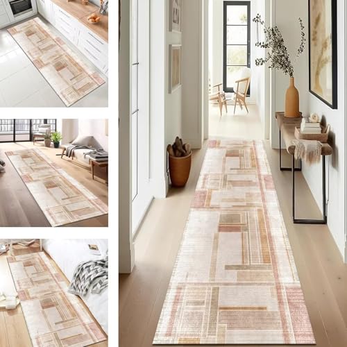 SUCERU Teppich Läufer Flur Diele Küche rutschfest Waschbar Braun Rot Dauerhaft 70X180CM Geometrisch Teppichläufer für Wohnzimmer Korridor Schlafzimmer Büro Esszimmer Flurläufer Anpassbar Meterware SUCERU Teppich Läufer Flur Diele Küche rutschfest Waschbar Braun Rot Dauerhaft 70X180CM Geometrisch Teppichläufer für Wohnzimmer Korridor Schlafzimmer Büro Esszimmer Flurläufer Anpassbar Meterware von SUCERU