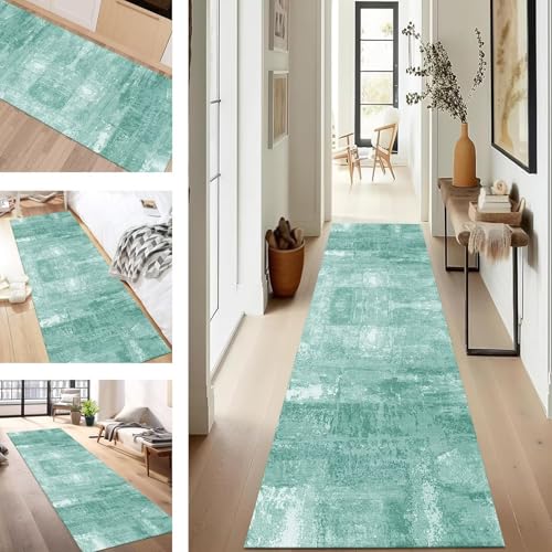 SUCERU Teppich Läufer Flur rutschfest Waschbar Schmutzfangmatte Teppichmatten Cyan Korridor Teppichläufer Küchen 120X500CM Flurteppich Wohnzimmer Schlafzimmer Schmutzfangküchenläufer SUCERU Teppich Läufer Flur rutschfest Waschbar Schmutzfangmatte Teppichmatten Cyan Korridor Teppichläufer Küchen 120X500CM Flurteppich Wohnzimmer Schlafzimmer Schmutzfangküchenläufer von SUCERU