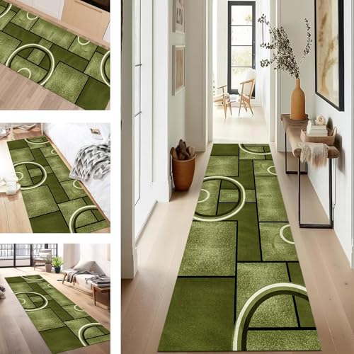 SUCERU Teppich Läufer Flur rutschfest Waschbar Schmutzfangmatte Teppichmatten Gelb-Grün Schwarz Korridor Teppichläufer Küchen 120X250CM Flurteppich Wohnzimmer Schlafzimmer Schmutzfangküchenläufer SUCERU Teppich Läufer Flur rutschfest Waschbar Schmutzfangmatte Teppichmatten Gelb-Grün Schwarz Korridor Teppichläufer Küchen 120X250CM Flurteppich Wohnzimmer Schlafzimmer Schmutzfangküchenläufer von SUCERU