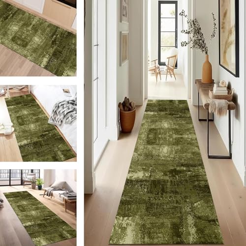 SUCERU Teppich Läufer Flur rutschfest Waschbar Schmutzfangmatte Teppichmatten Gelbgrün Korridor Teppichläufer Küchen 120X350CM Flurteppich Wohnzimmer Schlafzimmer Esszimmer Schmutzfangküchenläufer SUCERU Teppich Läufer Flur rutschfest Waschbar Schmutzfangmatte Teppichmatten Gelbgrün Korridor Teppichläufer Küchen 120X350CM Flurteppich Wohnzimmer Schlafzimmer Esszimmer Schmutzfangküchenläufer von SUCERU