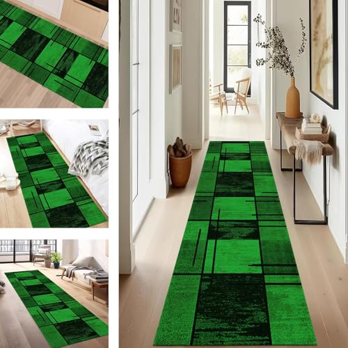 SUCERU Teppich Läufer Flur rutschfest Waschbar Schmutzfangmatte Teppichmatten Grün Schwarz Korridor Teppichläufer Küchen 100X120CM Flurteppich Wohnzimmer Schlafzimmer Schmutzfangküchenläufer SUCERU Teppich Läufer Flur rutschfest Waschbar Schmutzfangmatte Teppichmatten Grün Schwarz Korridor Teppichläufer Küchen 100X120CM Flurteppich Wohnzimmer Schlafzimmer Schmutzfangküchenläufer von SUCERU
