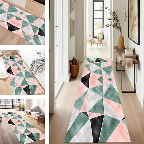 SUCERU Teppich Läufer Flur rutschfest Waschbar Schmutzfangmatte Teppichmatten Hellrot Grün Weiß Korridor Teppichläufer Küchen 120X300CM Flurteppich Wohnzimmer Schlafzimmer Schmutzfangküchenläufer SUCERU Teppich Läufer Flur rutschfest Waschbar Schmutzfangmatte Teppichmatten Hellrot Grün Weiß Korridor Teppichläufer Küchen 120X300CM Flurteppich Wohnzimmer Schlafzimmer Schmutzfangküchenläufer von SUCERU