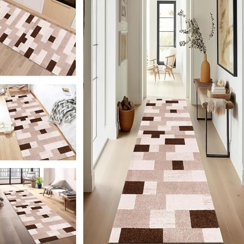 SUCERU Teppich Läufer Flur rutschfest Waschbar Schmutzfangmatte Teppichmatten Orange Braun Korridor Teppichläufer Küchen 100X350CM Flurteppich Wohnzimmer Schlafzimmer Schmutzfangküchenläufer SUCERU Teppich Läufer Flur rutschfest Waschbar Schmutzfangmatte Teppichmatten Orange Braun Korridor Teppichläufer Küchen 100X350CM Flurteppich Wohnzimmer Schlafzimmer Schmutzfangküchenläufer von SUCERU