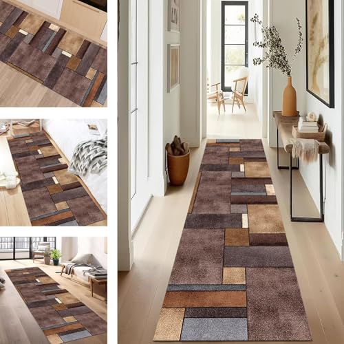 SUCERU Teppich Läufer Flur rutschfest Waschbar Schmutzfangmatte Teppichmatten Retro Rot Korridor Teppichläufer Küchen 50X300CM Flurteppich Wohnzimmer Schlafzimmer Esszimmer Schmutzfangküchenläufer SUCERU Teppich Läufer Flur rutschfest Waschbar Schmutzfangmatte Teppichmatten Retro Rot Korridor Teppichläufer Küchen 50X300CM Flurteppich Wohnzimmer Schlafzimmer Esszimmer Schmutzfangküchenläufer von SUCERU